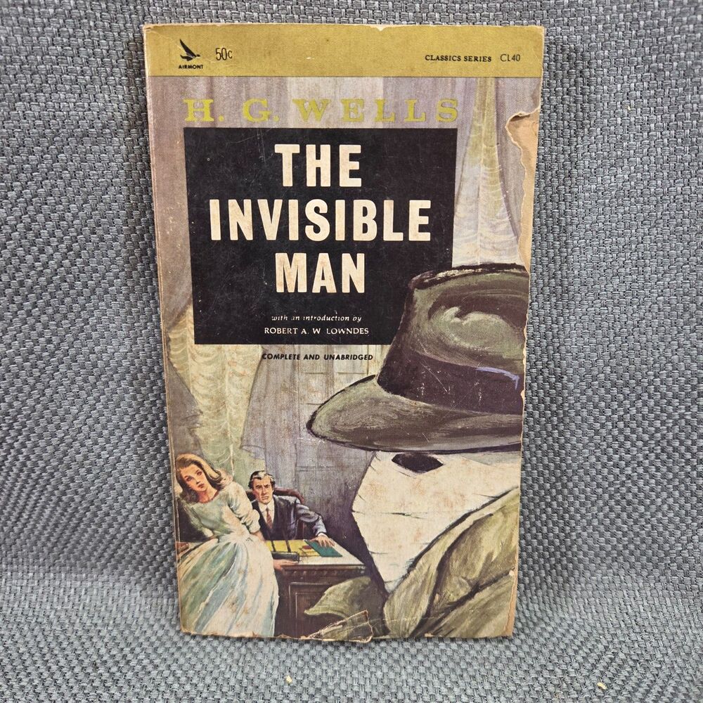 The Invisible Man HG Wells Airmont Classics CL40 Vintage Science Fiction PB 1964